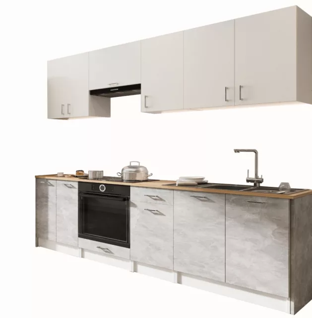 Eco 240 konyhablokk (fehér/szürke)