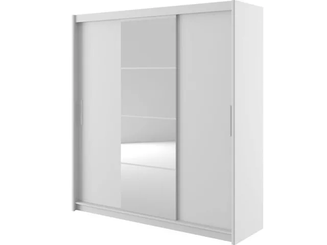 Dario 004 - Gardróbszekrény 200 cm (Fehér)
