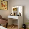 Elise fésülködőasztal - fehér/fényes fehér