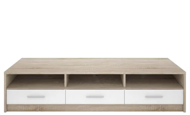 NEPO TV szekrény (RTV3SN) - sonoma tölgy/fehér