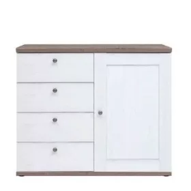   VALENTINA 003 egy ajtós, négy fiókos komód (KOM4S1D) - canyon fenyő/trüffel tölgy