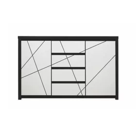   KASIA MDF két ajtós, négy fiókos komód (KOM2D4S) - wenge magic/snow white