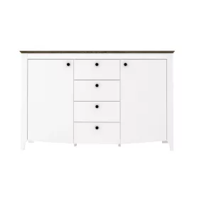   KIARA két ajtós, négy fiókos komód (KOM2D4S) - nymphaea alba/trüffel tölgy