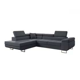 MARIO - Sarokgarnitúra (Soro 97 antracit) balos