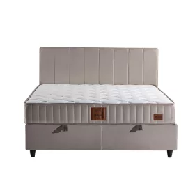 KAMILLA boxspringágy - 160 x 200 cm - bézs