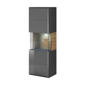 TOLEDO - Fali vitrin (antracit/grandson tölgy)