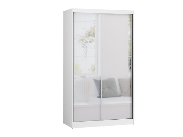 LONDON LUX Gardróbszekrény 120 cm, fehér