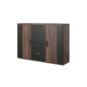 SIGMA - Komód (Flagstaff tölgy/fekete/arany)