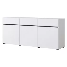 Cross 9WMY43 komód - 3 ajtós, 3 fiókos (Fehér/fekete)