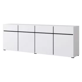 Cross 9WMY25 komód - 4 ajtós, 4 fiókos (Fehér/fekete)