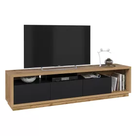   Celine N2LR40 TV állvány - 3 fiókos (Wotan tölgy/ matt fekete)
