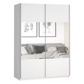   Beta 971654 gardróbszekrény - 120 - tolóajtós, tükörrel (Fehér)