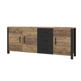 Olin wm 192 komód - appenzeller fenyő/fekete szupermatt