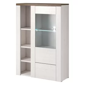   Larona 4BDZ44 komód - 1 ajtós, üveges (Sibiu larche/sonoma truffel)