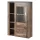 Larona Z6DZ44 komód - 1 ajtós, üveges (Mogyoró)