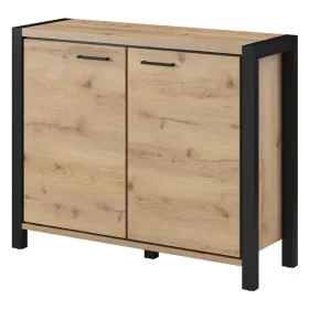 Aktiv TWLK45 komód - 2 ajtós (Taurus tölgy/fekete)