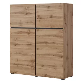 Cross N6MY76 komód - 4 ajtós (Wotan tölgy/fekete)