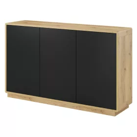 Aston TWLH43 komód - 3 ajtós (Taurus tölgy/matt fekete)