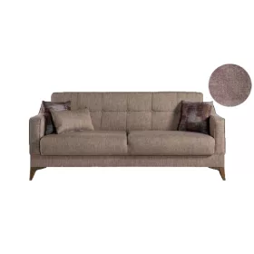 Clara három üléses egyenes kanapé - barna