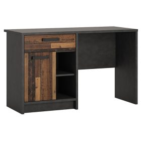 Núbia NUBB01 1D1S íróasztal - szürke/tölgy