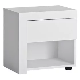   Bylot white LYOK03L 1S éjjeliszekrény - világos tölgy/fényes fehér