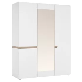   LIVERPOOL TYP22A 3D gardróbszekrény - tölgy/fényes fehér