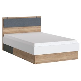   Trentin TWEZ01 1S ágy - fehér/tölgy/grafit szürke - 120 x 200 cm