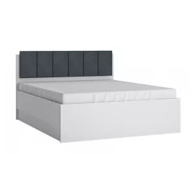   Bylot white LYOZ04 franciaágy - alpesi fehér/fényes fehér - 160 x 200 cm