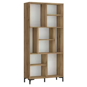 Nicko RIKR01 könyvesszekrény - tölgy/fehér