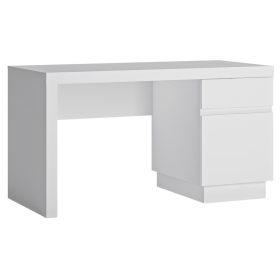   Bylot White LYOB101 1D1S íróasztal - alpesi fehér/fényes fehér