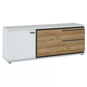 San Miguel SAIF01 1D2S tv állvány - tölgy/fehér/fekete