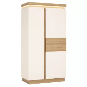   Bylot Bright LYOS01 2D gardróbszekrény - világos tölgy/fényes fehér