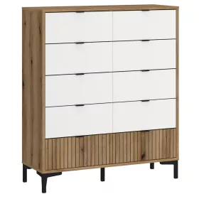 Nicko RIKK01 10S komód - tölgy/fehér