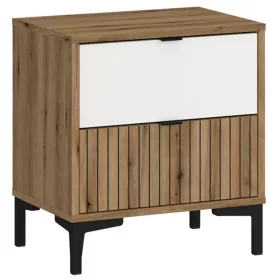 Nicko RIKK06 éjjeliszekrény - tölgy/fehér