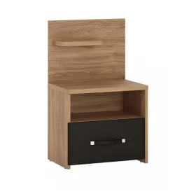 Montecarlo MOAK02L 1S éjjeliszekrény - tölgy/matt fekete