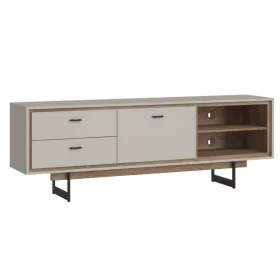   RIVENDELL Tv állvány (1D2S) - krémszürke/sötét flagstaff tölgy