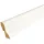 MDF padlószegély 40 mm-es D profil - 924 fehér - 2,6m
