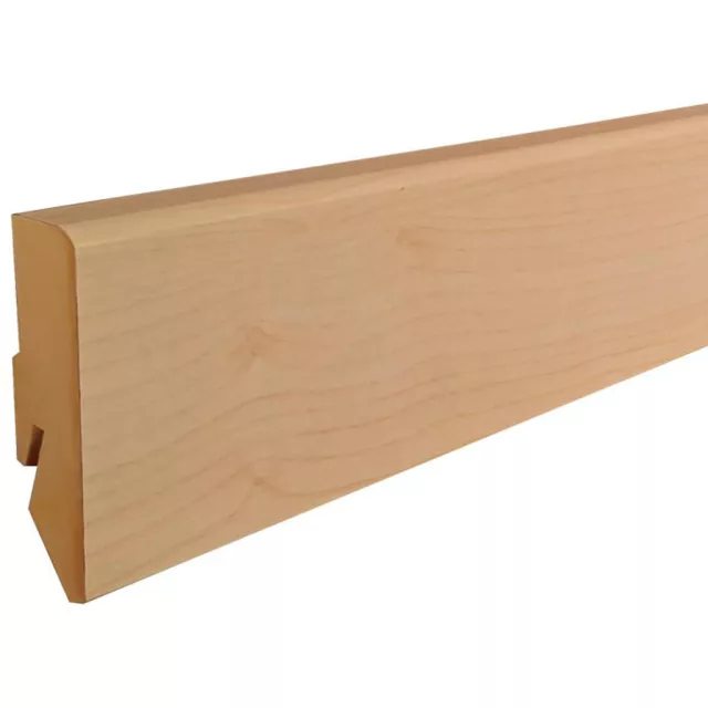 MDF padlószegély 60 mm-es M61 profil - 220 kanadai juhar - 2,6m