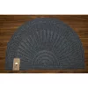 Eco Trend lábtörlő Contours Halfmoon Starburst Szürke - 60 x 90 cm