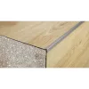 Aluminium 3 mm-es lépcsőélvédő, szögprofil - 32502 - ezüst - 2,5m - csavaros