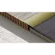 Aluminium 40 mm-es íves burkolatváltó profil - 70903 - arany - 0,9m - öntapadós