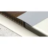 Aluminium 80 mm-es íves burkolatváltó profil - 01002 - ezüst - 1m - öntapadós