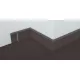 PVC padlószegély 55 mm-es 42222, behúzható - szürke - 2,5m - szőnyegekhez