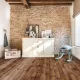tekercses vinyl padló, PVC -  barna fa mintás Linz 447 3 m
