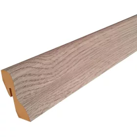   MDF padlószegély 40 mm-es D profil - 296 fakó tölgy - 2,6m