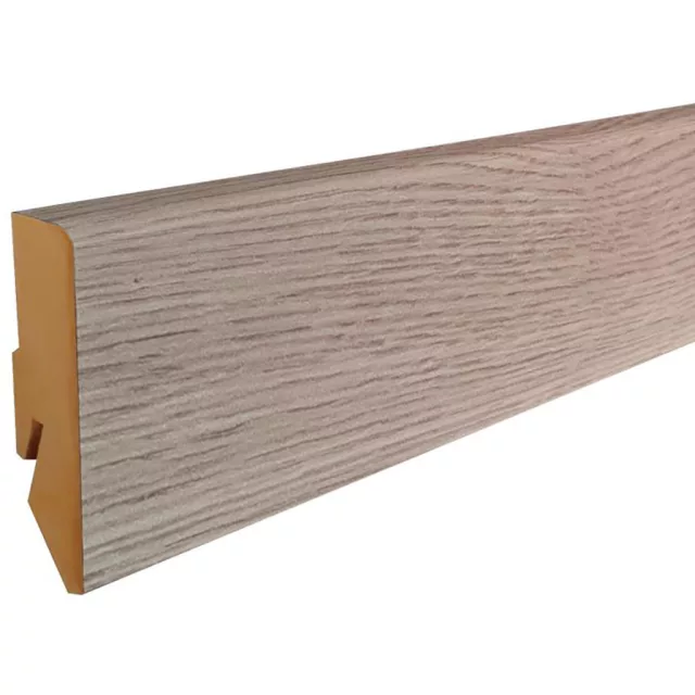 MDF padlószegély 60 mm-es M61 profil - 296 fakó tölgy - 2,6m