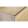 Aluminium 3 mm-es lépcsőélvédő, szögprofil - 32507 - pezsgő - 2,5m - csavaros