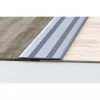 Aluminium 35 mm-es lapos burkolatváltó profil - 12702 - ezüst - 2,7m - öntapadós