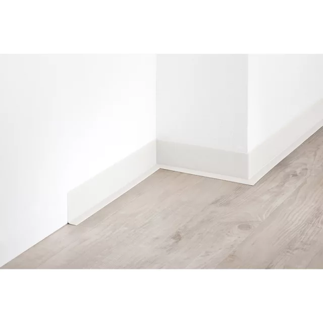 PVC padlószegély 45x15 mm-es, lágy ECO - fehér