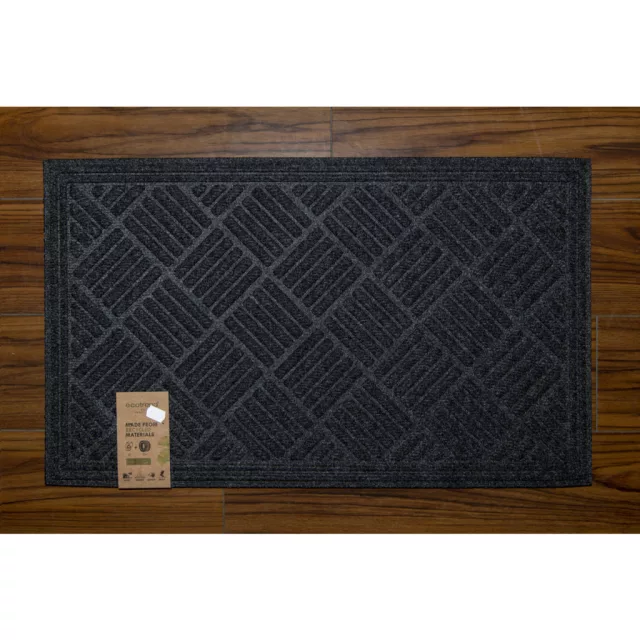 Eco Trend lábtörlő Contours Parquet fekete - 80 x 120 cm